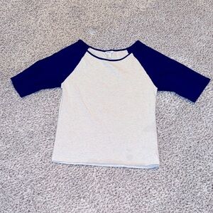 1/4 sleeve baseball tee